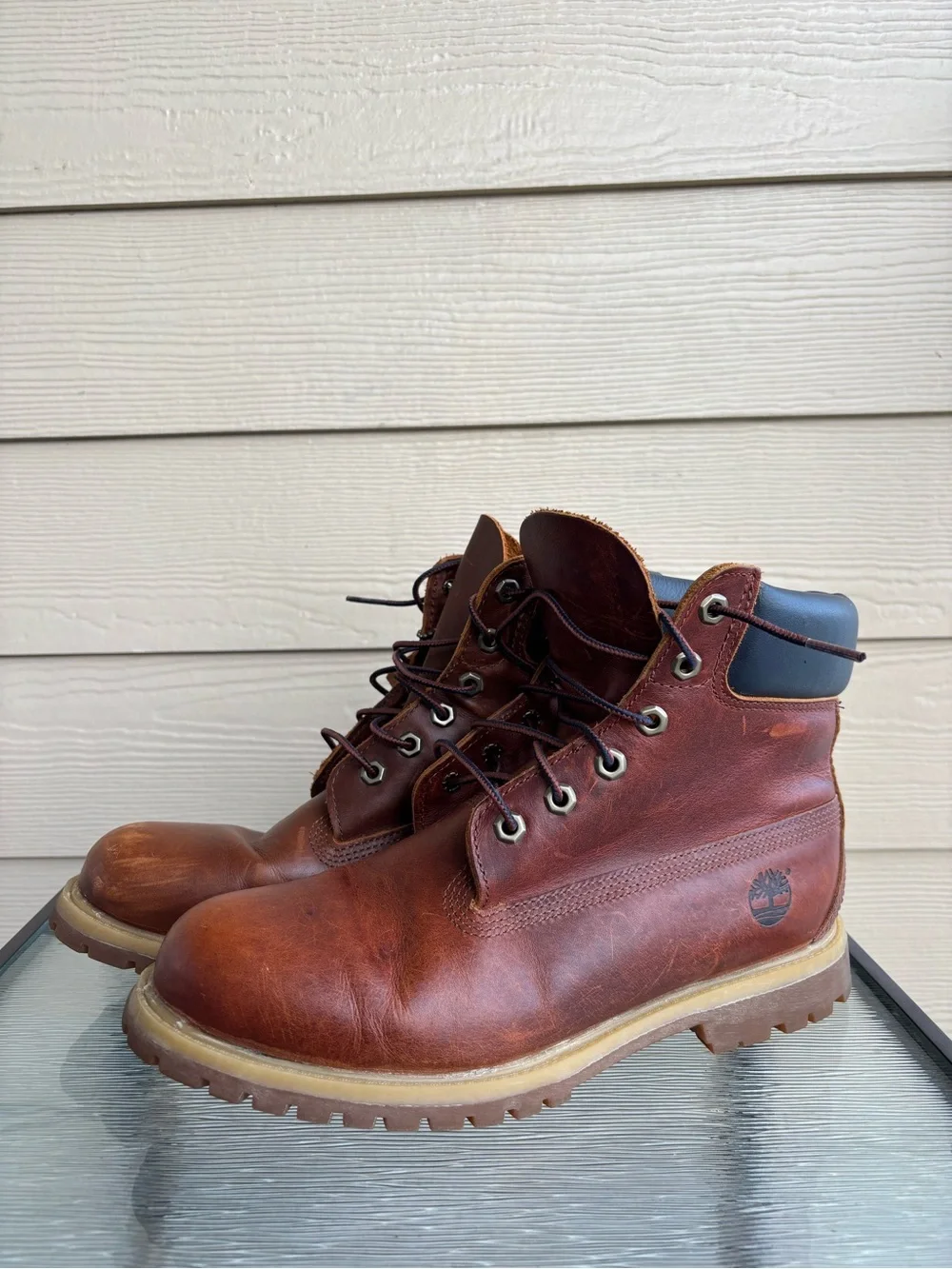 Brown Leather Timberland Primaloft 200GRAM Women’s Work Boots - Classic Lace-Up